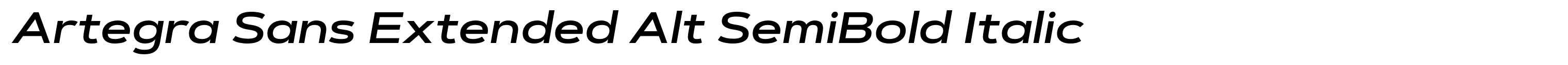 Artegra Sans Extended Alt SemiBold Italic